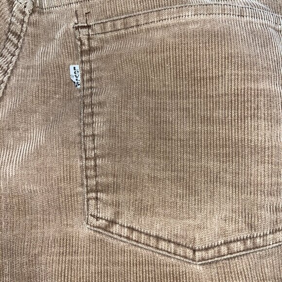 Vintage 1070's Levi's 519 Brown Corduroy Jeans - 31 X 32 - Made in USA - VGUC - Picture 7 of 14